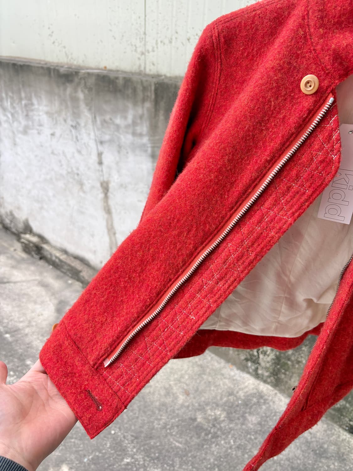 45RPM 울 스탠드 카라 자켓 상품이미지5