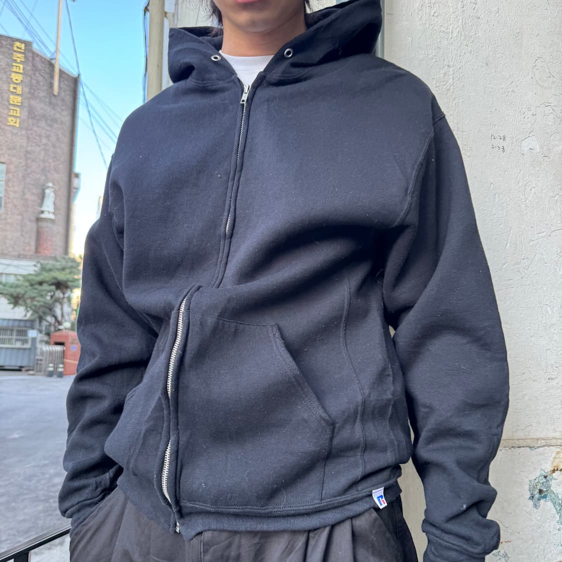 00‘s Russell Athletic Blank Hoodie 상품이미지3