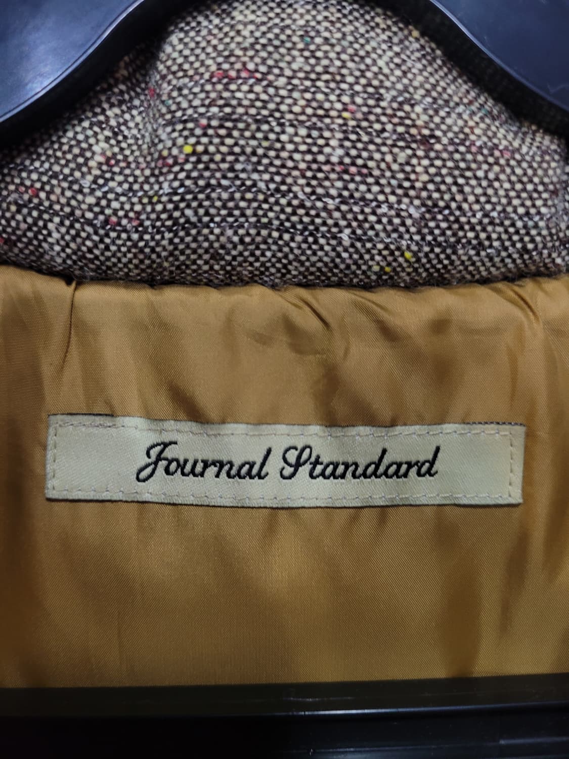 Journal Standard 저널스탠다스 빈티지 트위드 레더 다운베스트 상품이미지4