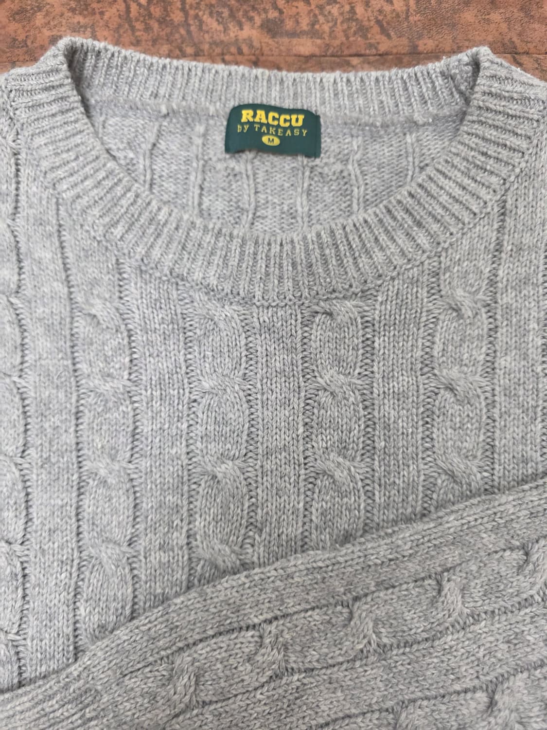 테이크이지 오버핏 케이블 니트 M 상품이미지2