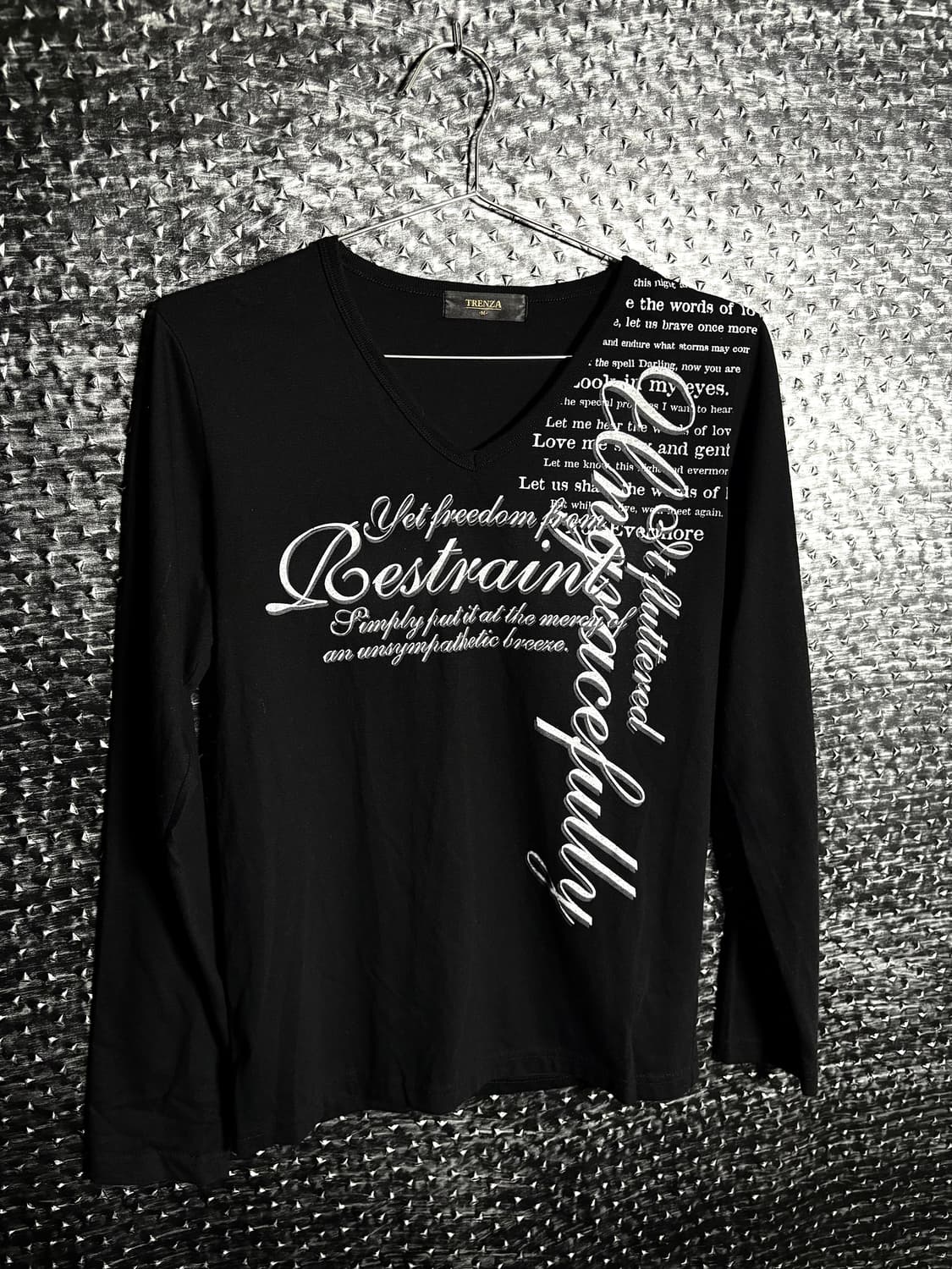 Trenza 브이넥 레터링 티셔츠 상품이미지3