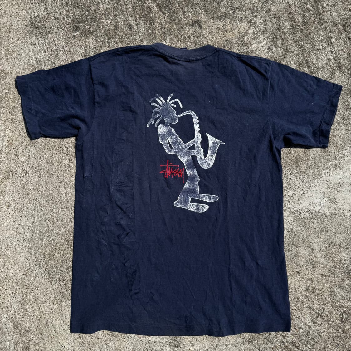 [L] 90s Stussy 스투시 Jazzman 재즈맨 반팔티 상품이미지1