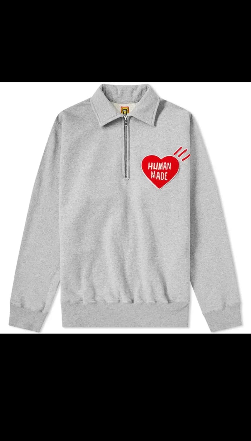 휴먼메이드 하프 집 스웨트셔츠 맨투맨 human made 상품이미지1