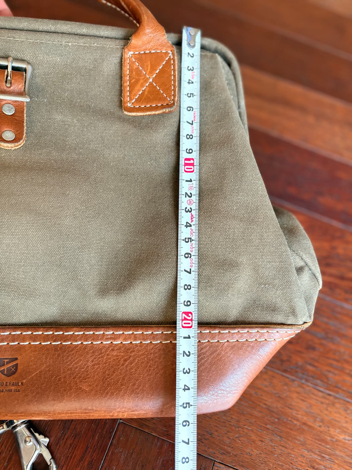 Wood & Faulk 빈티지 여행용 토트백 상품이미지9