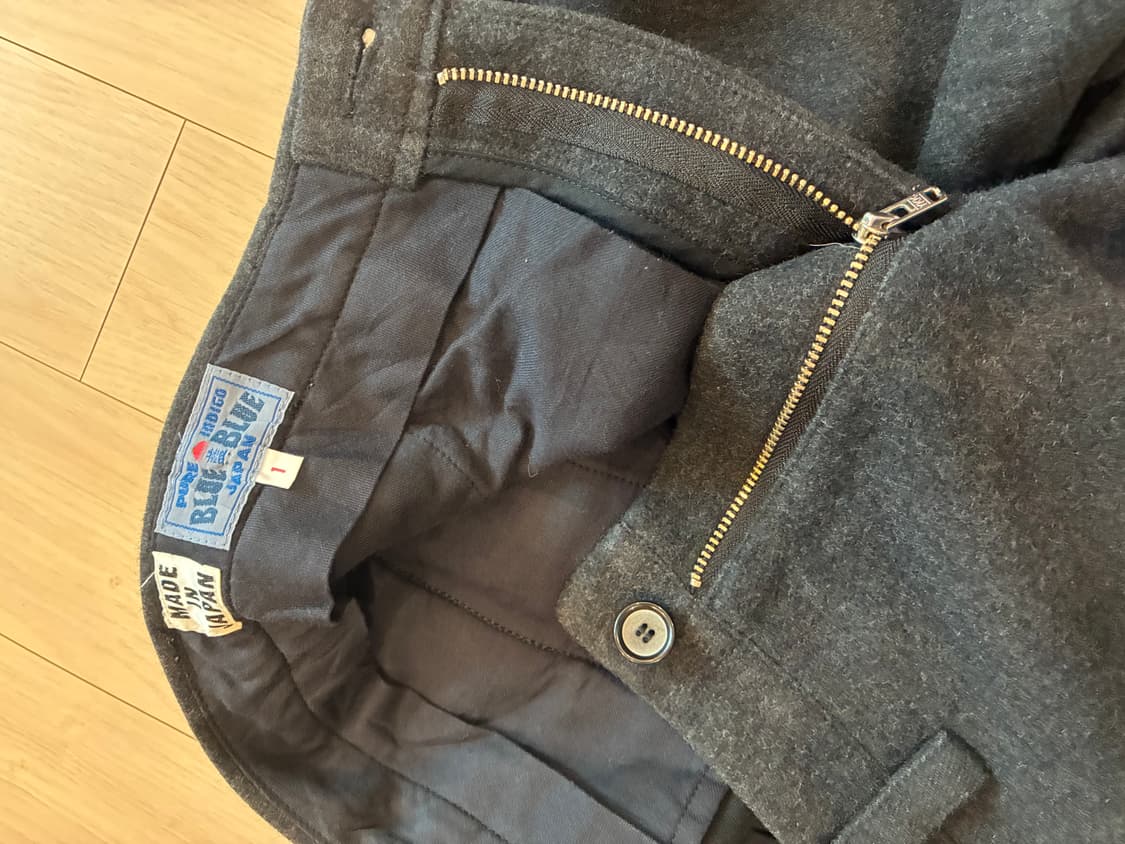 블루블루재팬 울혼방 슬림팬츠 사이즈1 상품이미지3