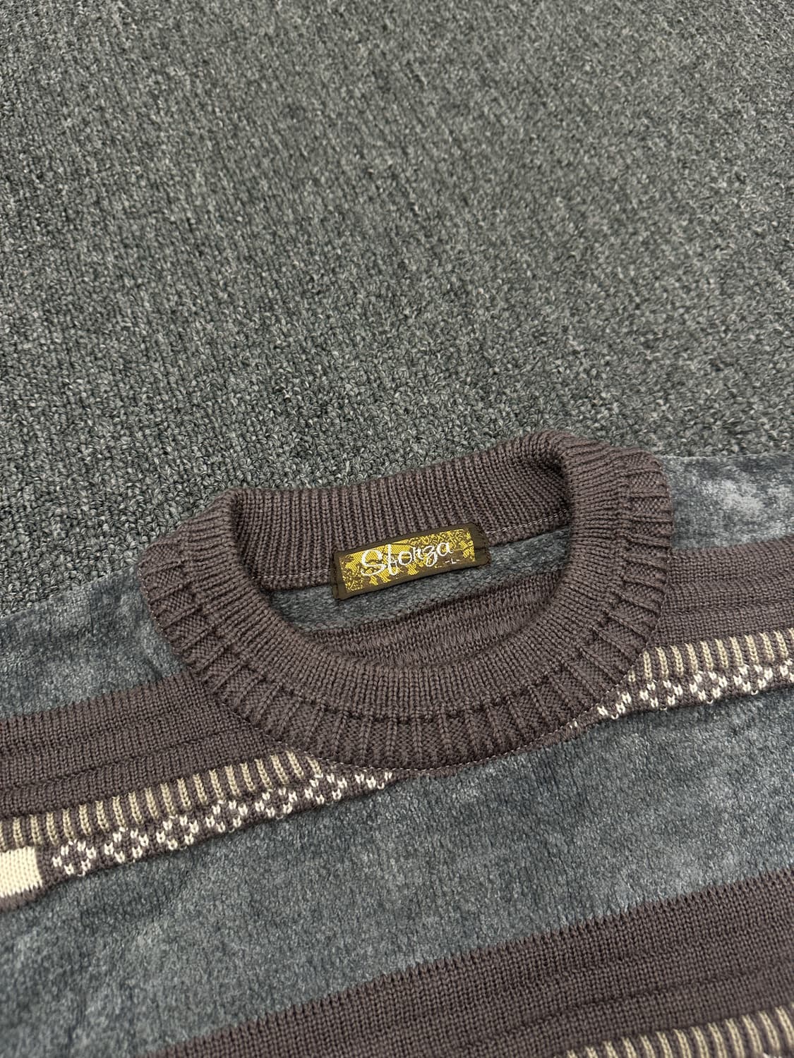 L) 재패니즈 빈티지 패턴 니트 스웨터 상품이미지4