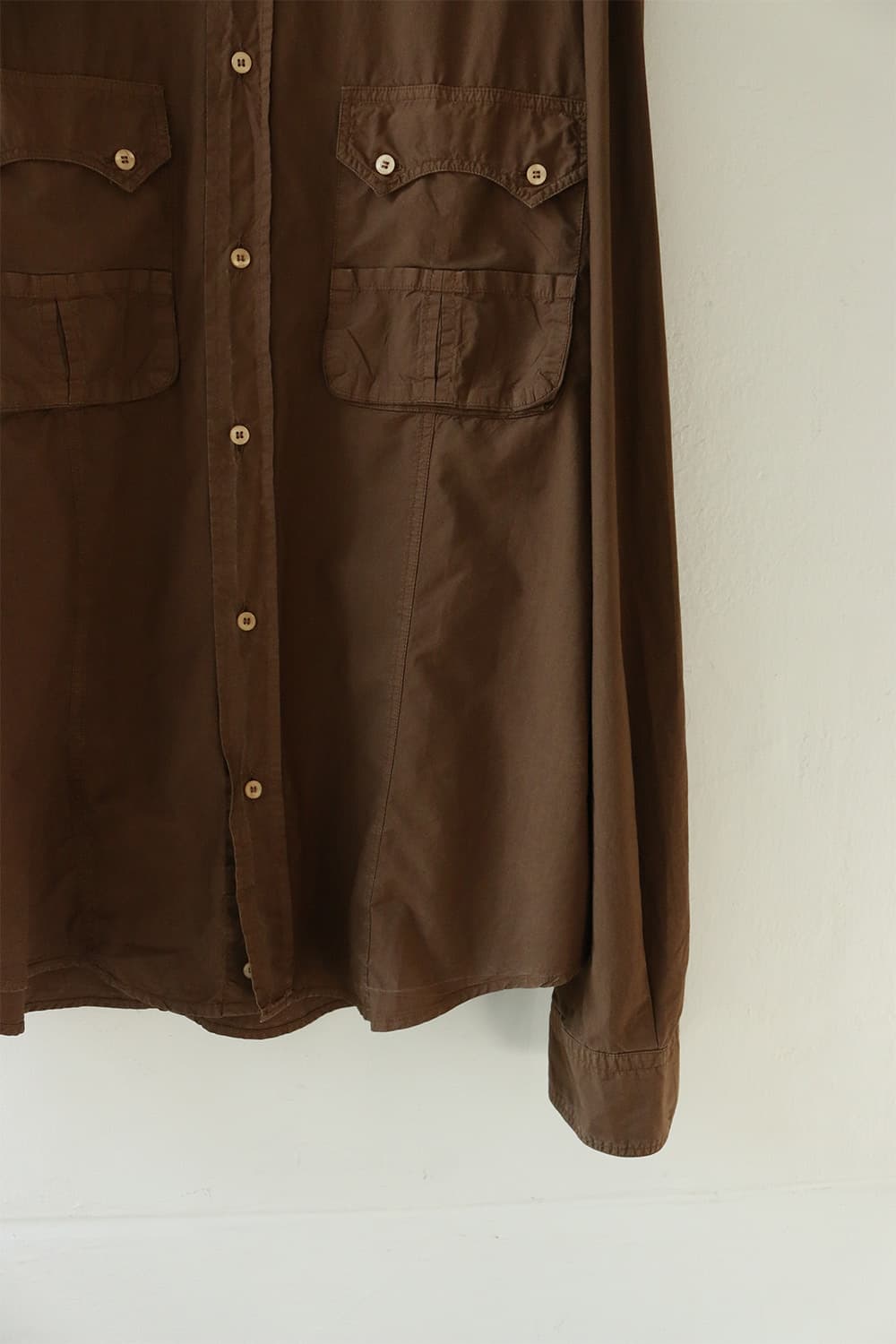 카발리 브라운 웨스턴 셔츠 상품이미지4