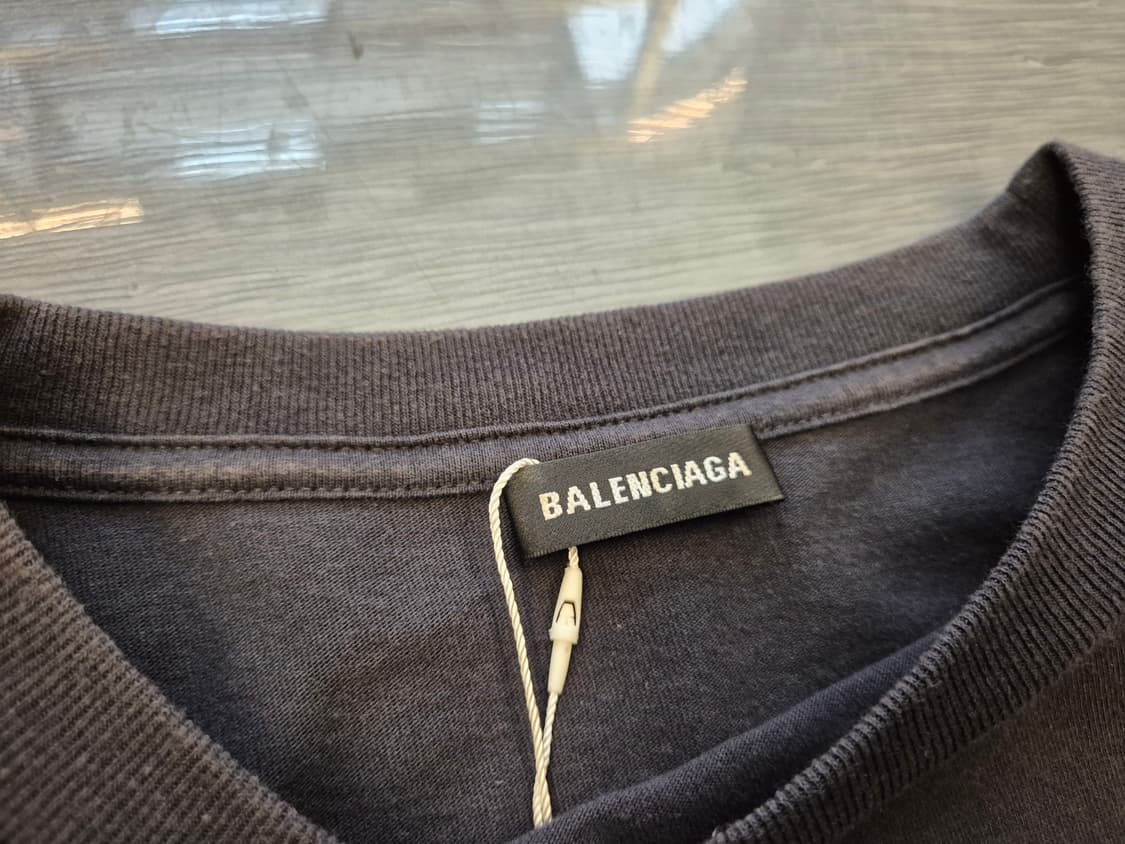 19ss BALENCIAGA 글로시 핑크 로고 티셔츠 상품이미지5