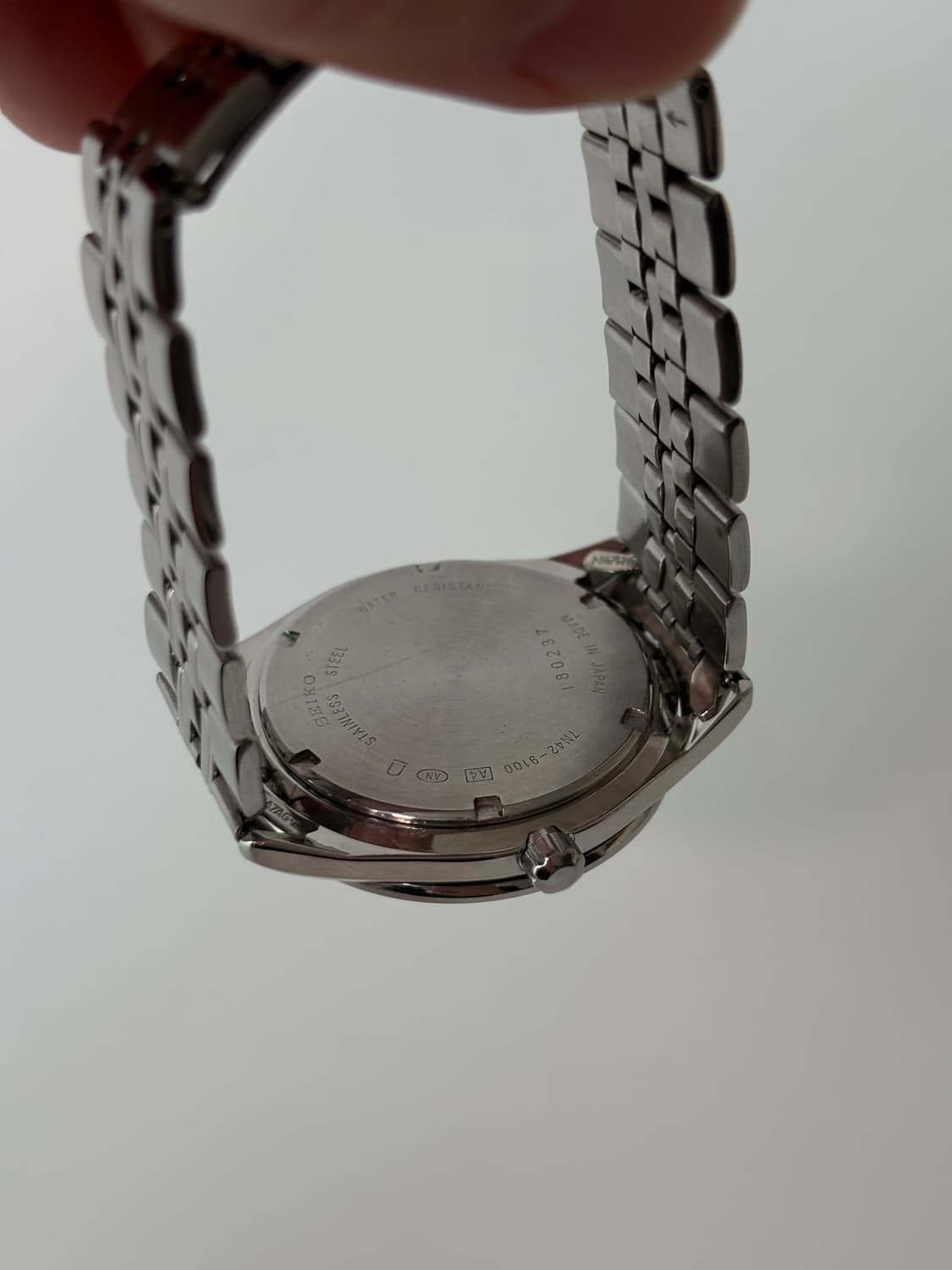 1990s Luminous Dial Silver Quartz 상품이미지8