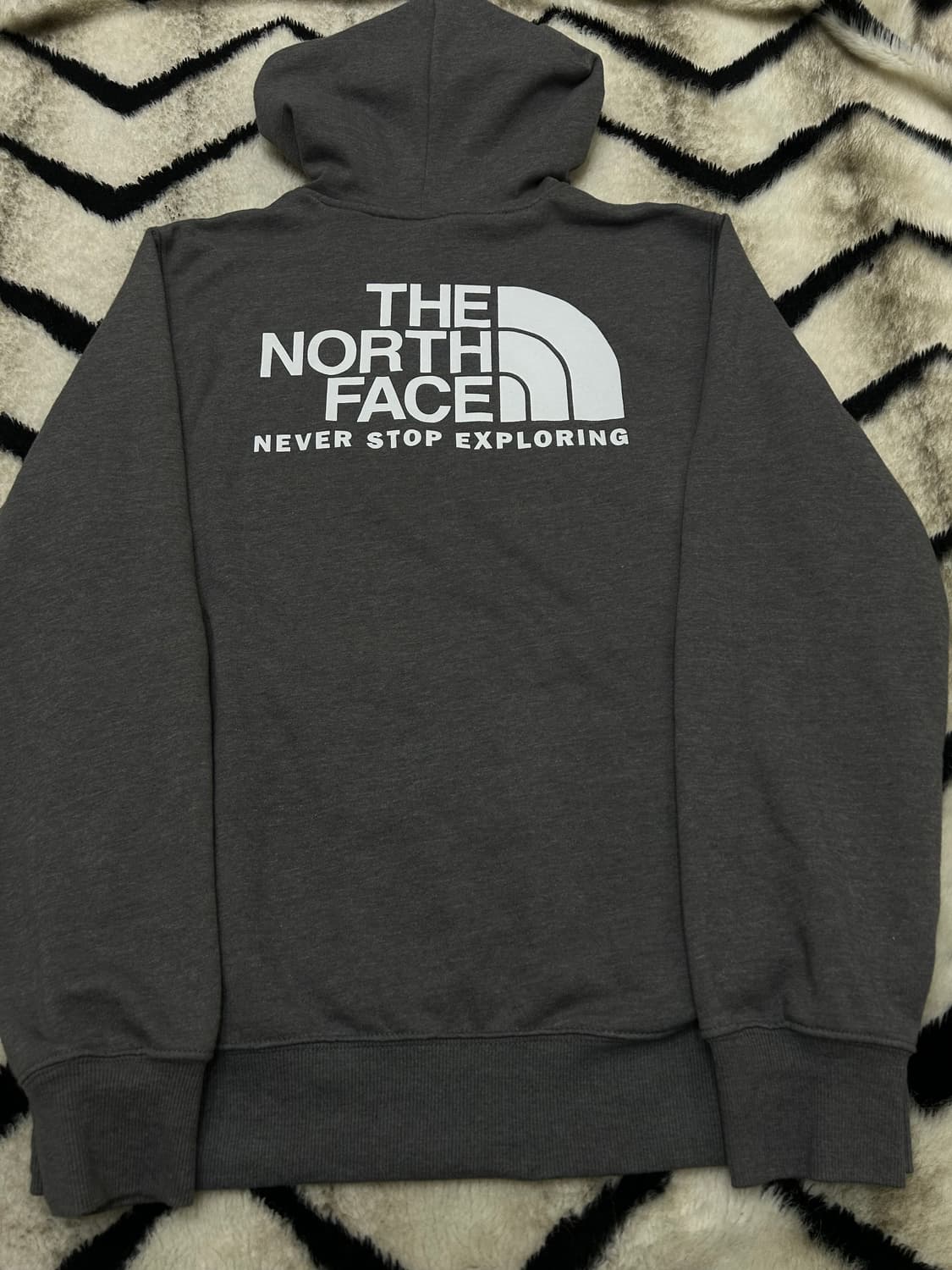[한국L]노스페이스 빅로고 후드/그레이/기모 상품이미지2