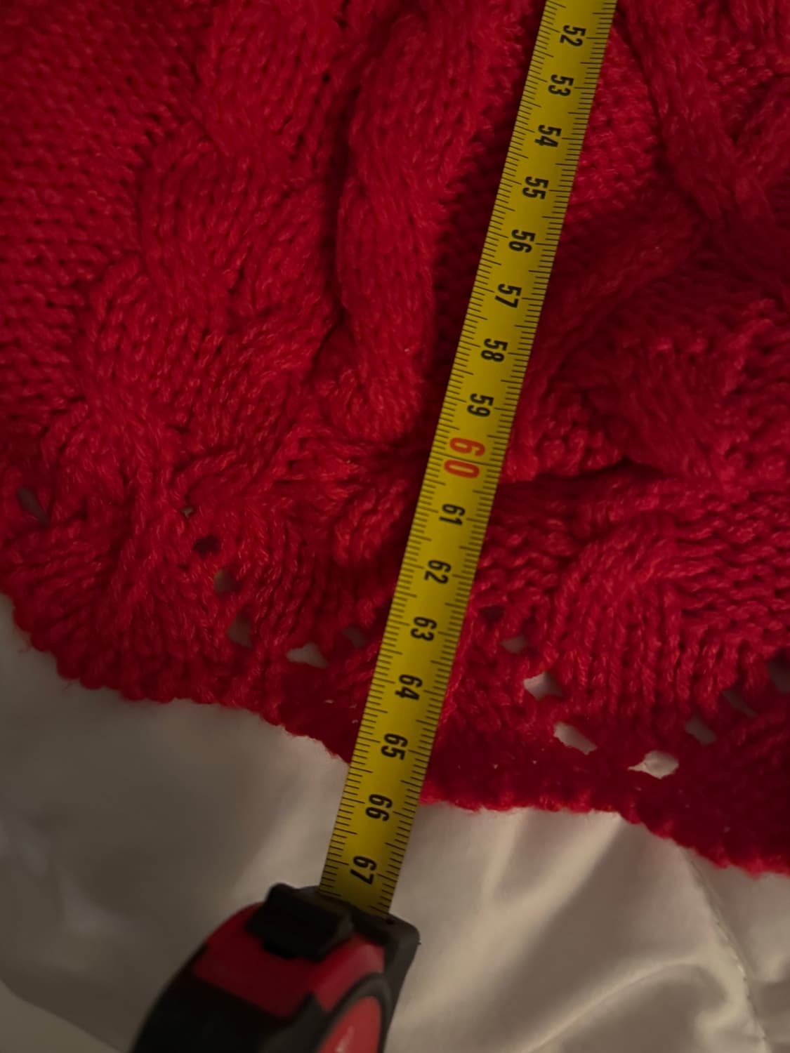 vintage red knit cardigan 상품이미지2