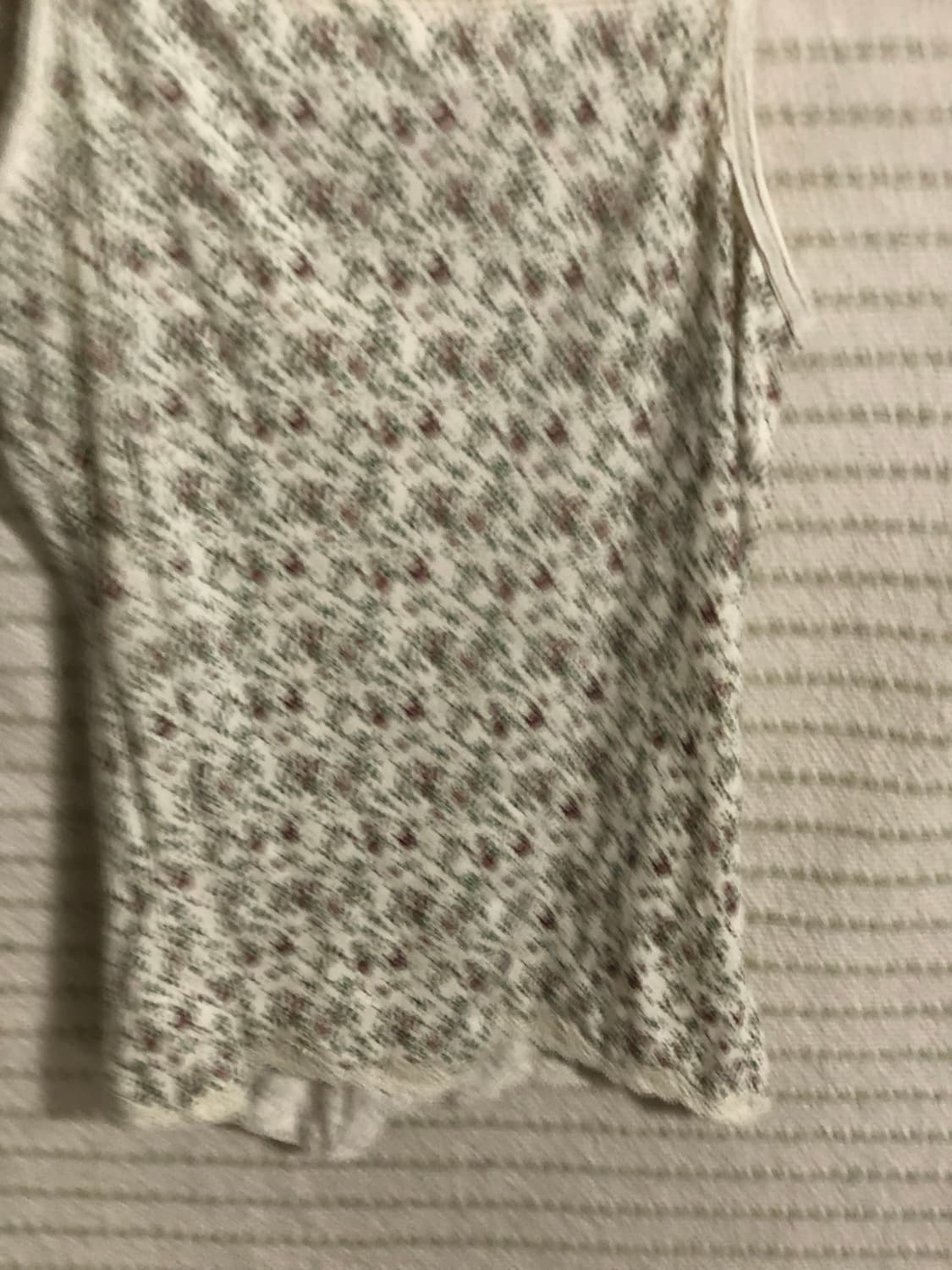 일본 빈티지 플라워 패턴 민소매 모리걸 레이어드 나시 티셔츠 상품이미지2