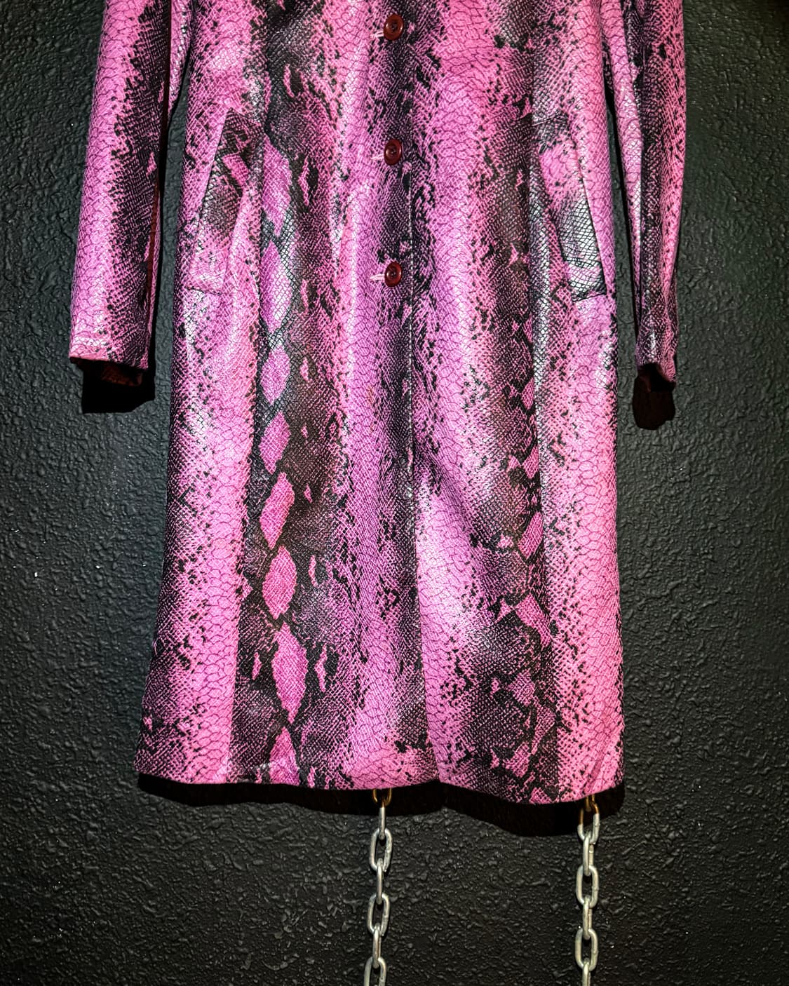 ROSE BUD – Pink Python Long Coat 상품이미지4