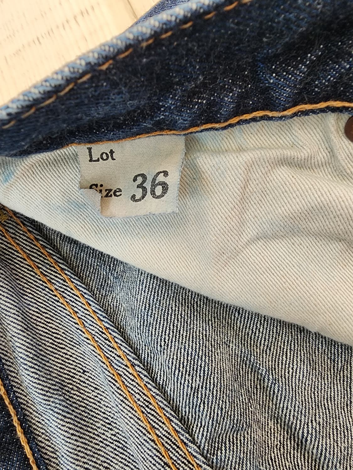 BRONSON 브론슨 셀비지 데님 팬츠 (32~33)사이즈 생지 청바지 상품이미지6