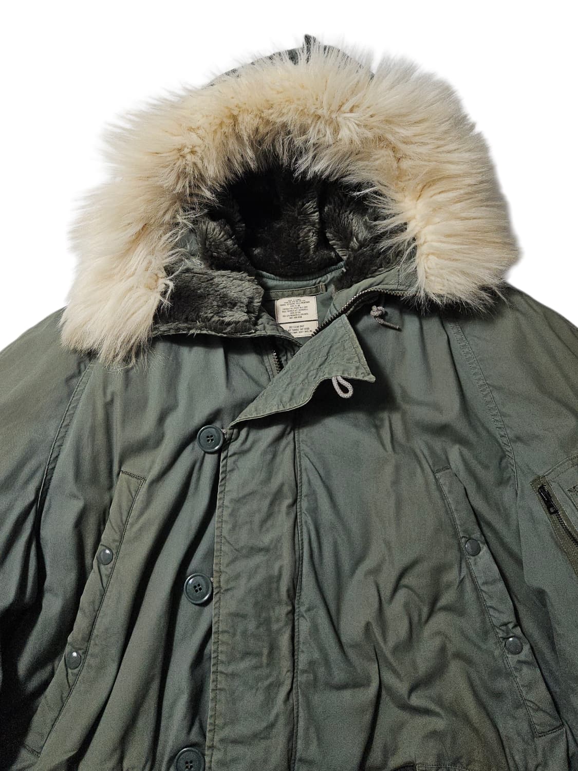 1990's 오리지널 N3B 파카 XL 쇼트 상품이미지2