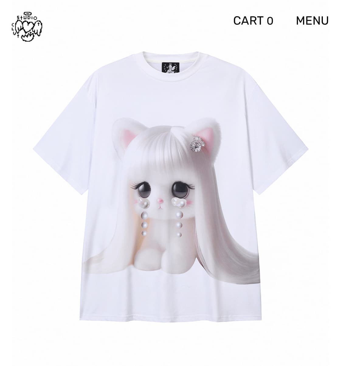 클럿스튜디오 don’t cry half t shirt 상품이미지3