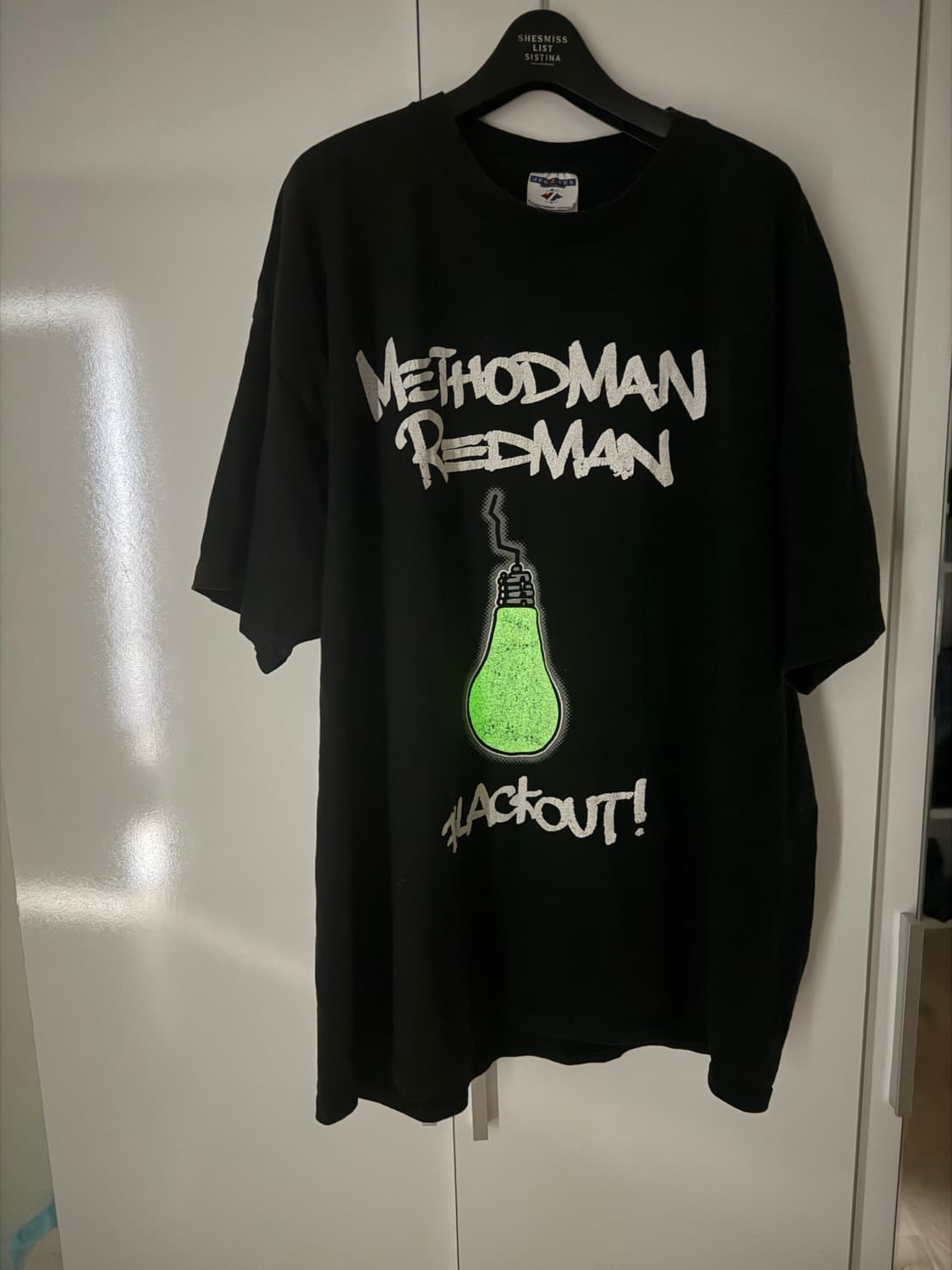 00s 우탱클랜 wutang methodman  블랙아웃 투어티셔츠2XL 상품이미지4