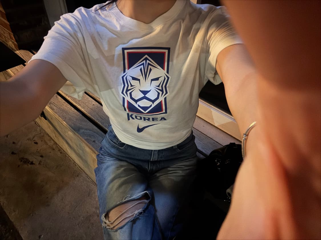 나이키 국대 KFA 화이트반팔 L 상품이미지2