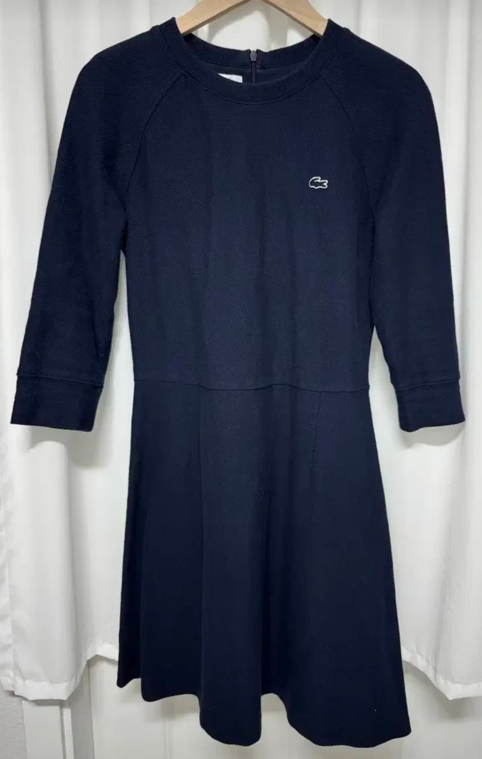 라코스테 허니콤 에이라인 칠부 원피스 상품이미지1