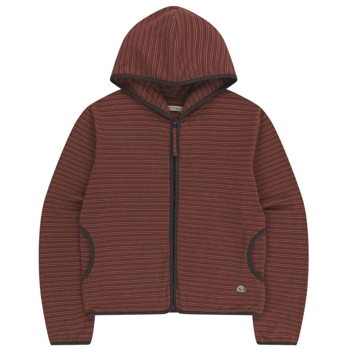코이세이오 스트라이프 플리스 후드집업 레드 상품이미지1