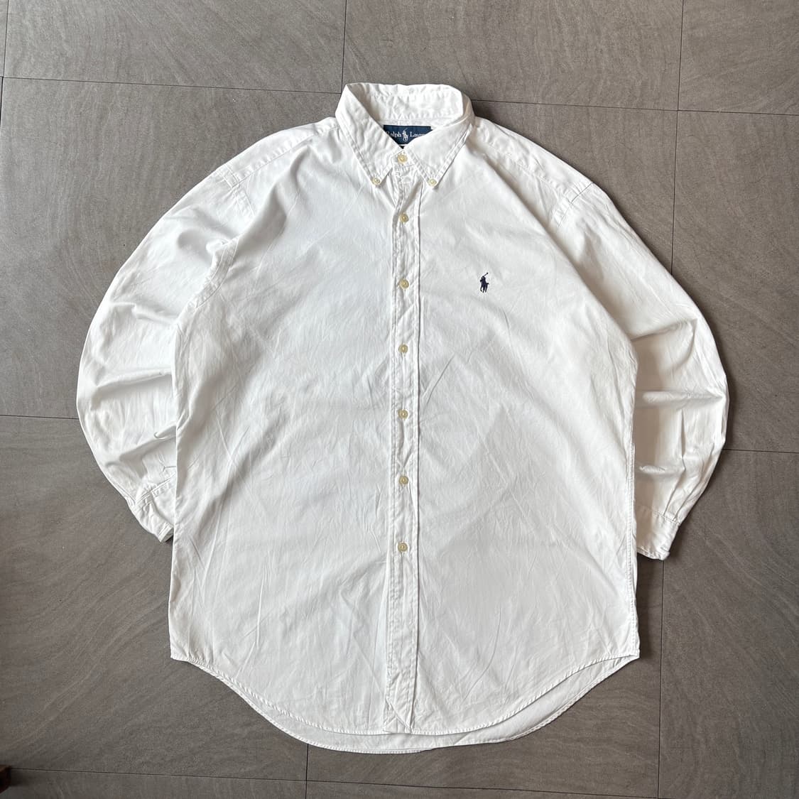 폴로 정품 화이트 클래식 포니 로고 포플린 셔츠 상품이미지1