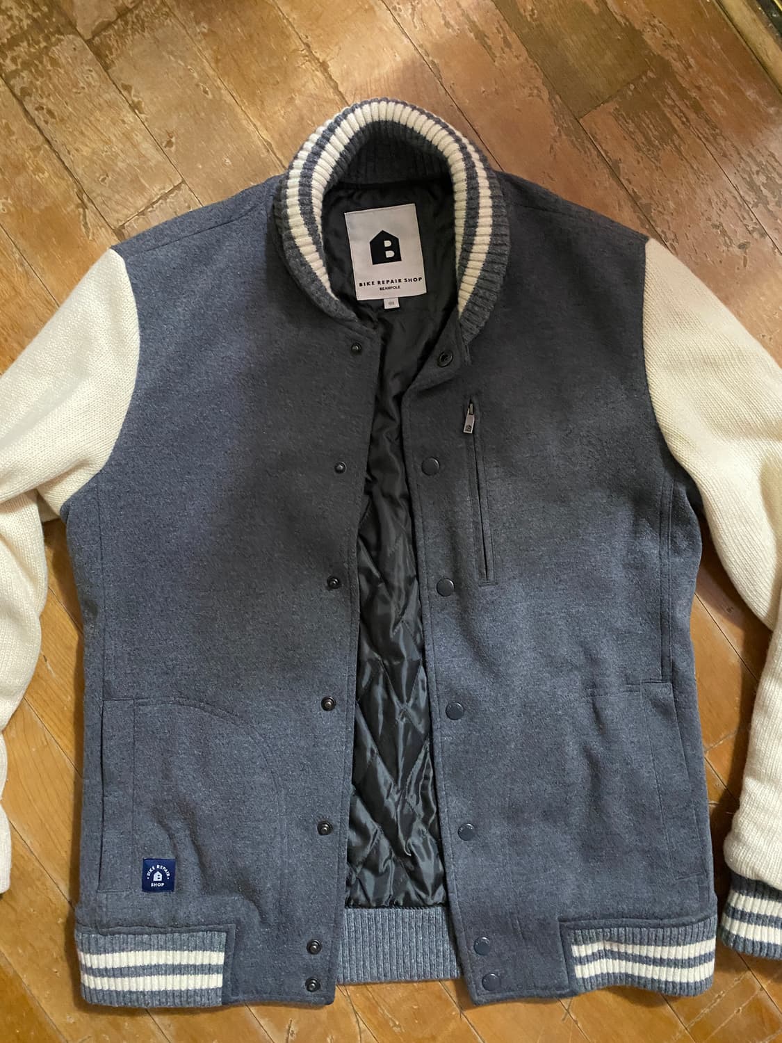 빈폴  그레이 바서티 울 자켓 100 상품이미지1