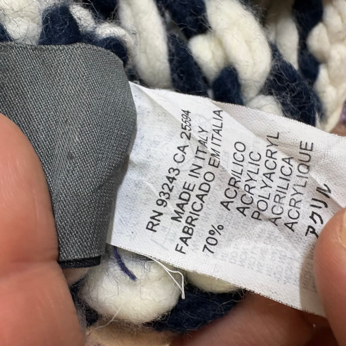 Diesel 디젤 코위찬 비니 니트 모자 made in ITALY 상품이미지6