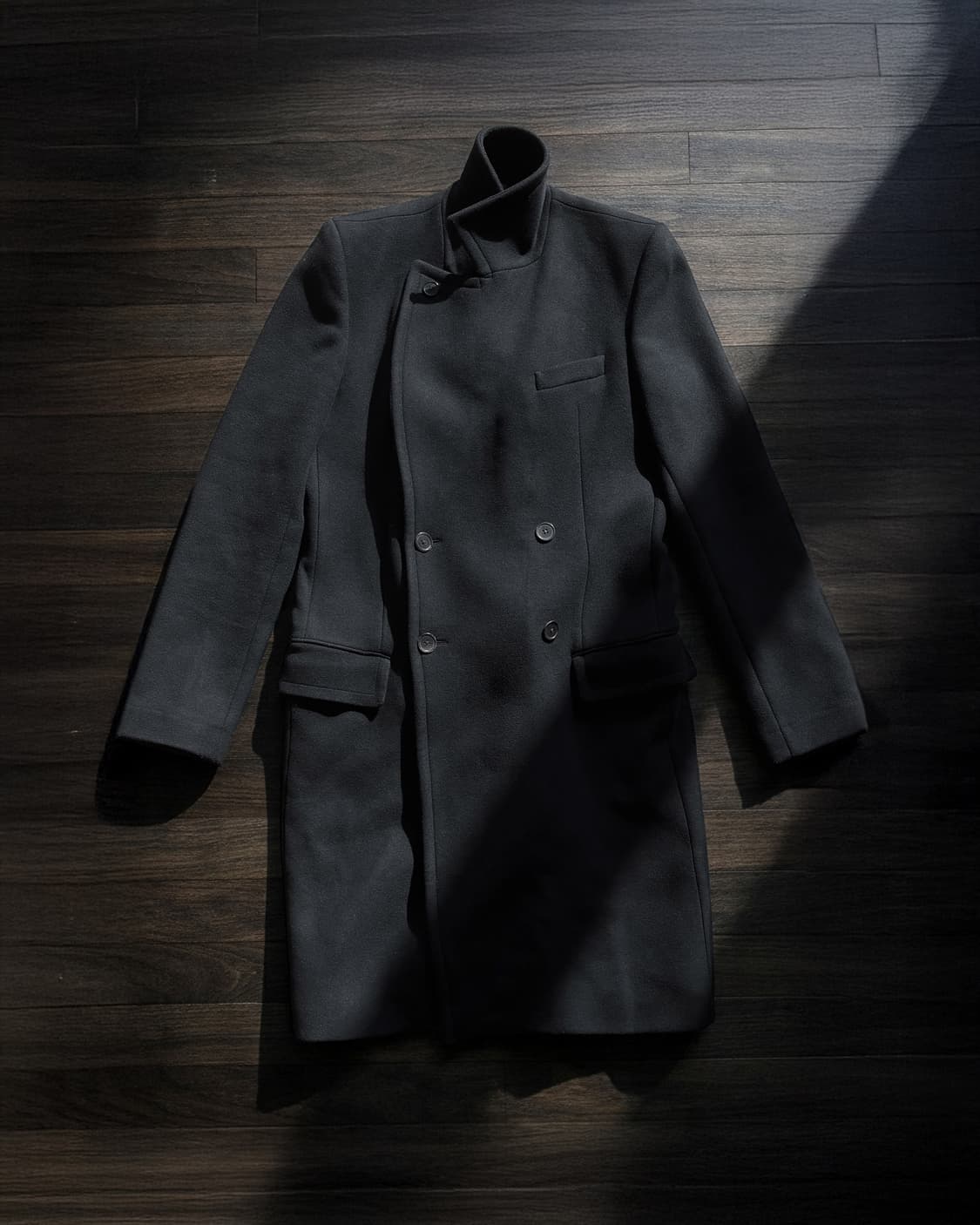 Ann Demeulemeester 더블 브레스티드 울 코트 상품이미지1