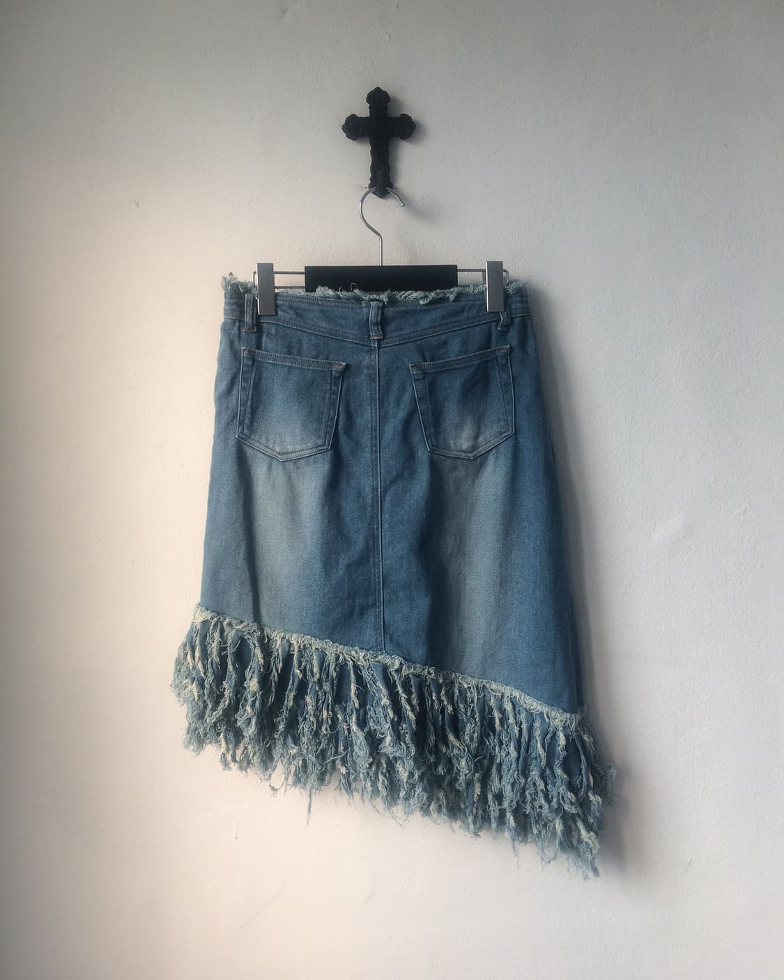 Fringe unbalanced midi skirt 상품이미지3