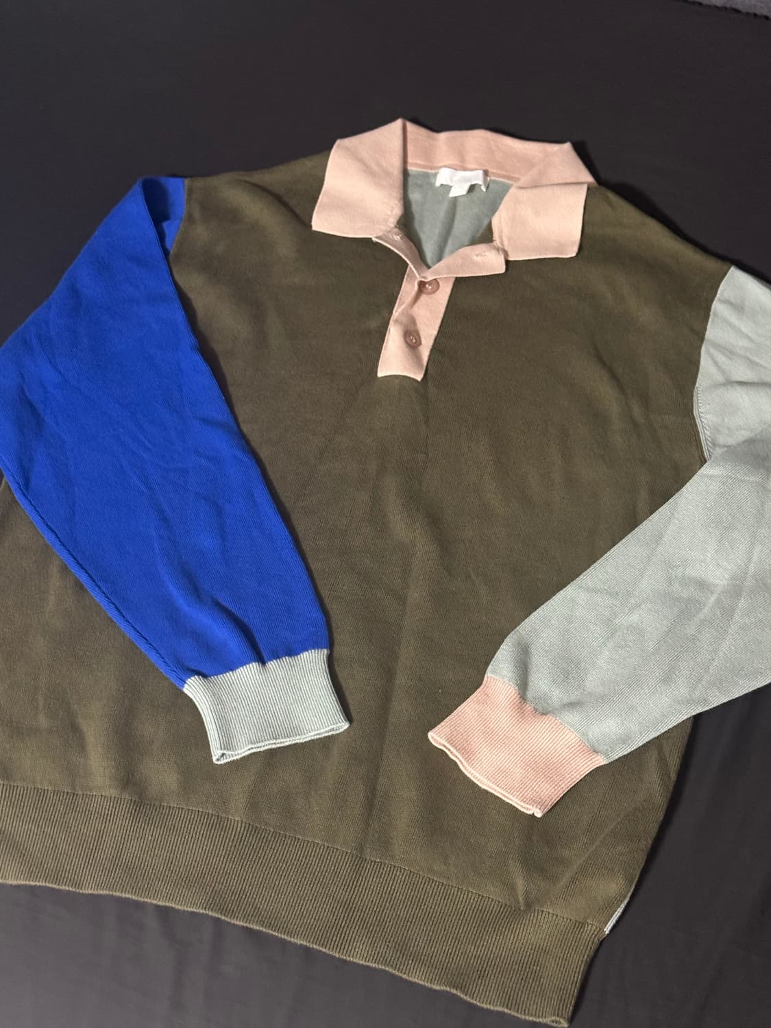COS Knitted Long-sleeve Polo Shirt 상품이미지4