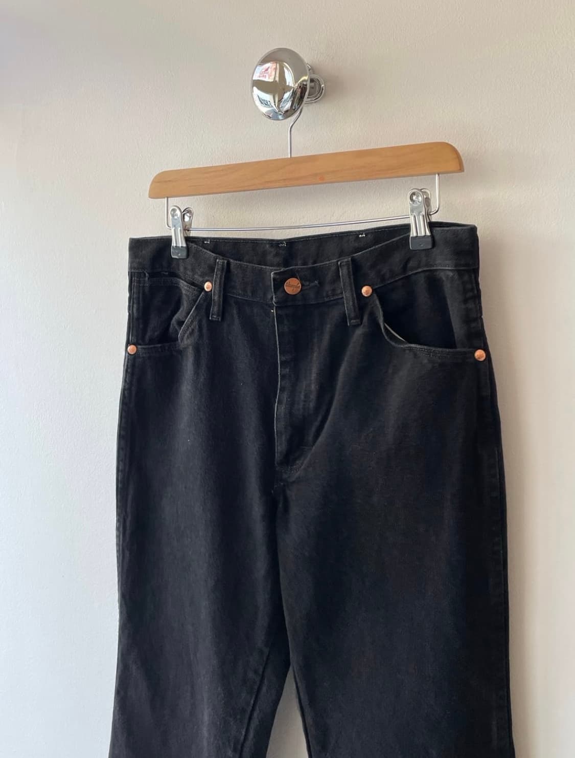 Wrangler 936 wbk ( 랭글러 카우보이 컷 블랙 데님 ) 상품이미지4