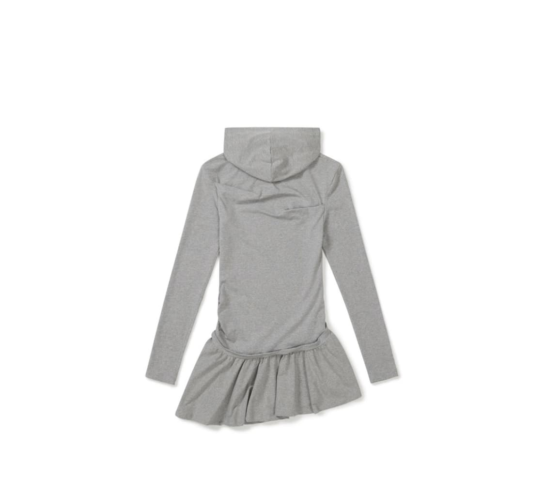 Lcdc HOODED JERSEY DRESS (MELANGE GREY 상품이미지2