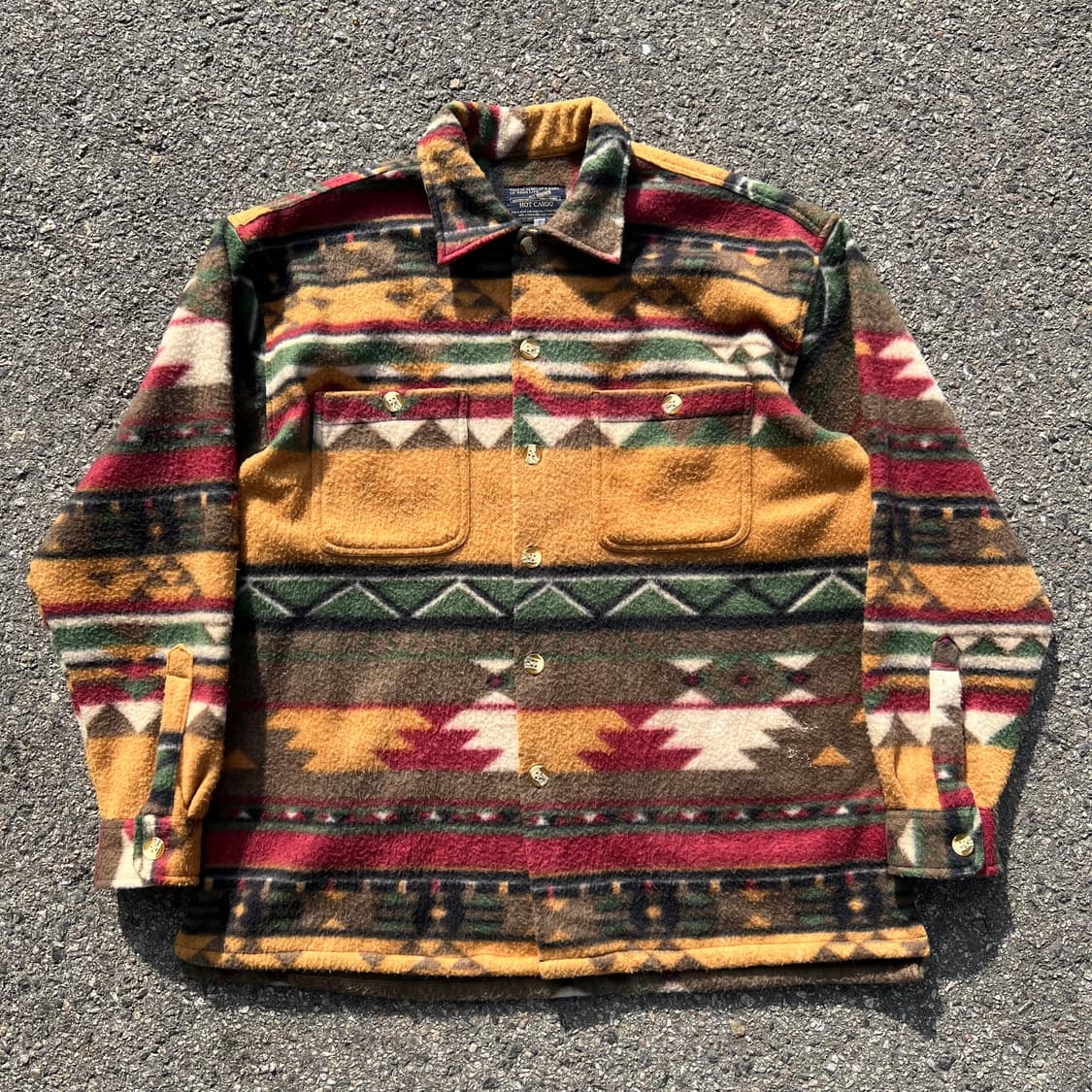 빈티지 나바호 아즈텍 플리스 셔츠 상품이미지1