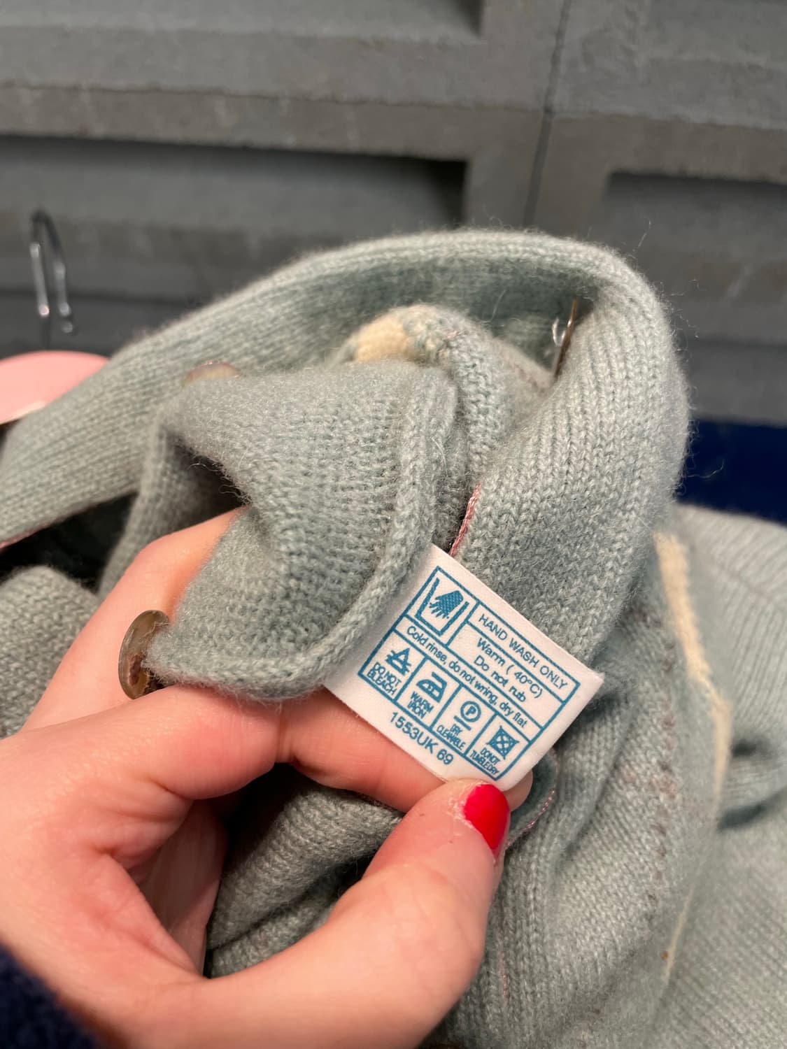 Pringle Scotland wool 아가일 가디건 상품이미지7