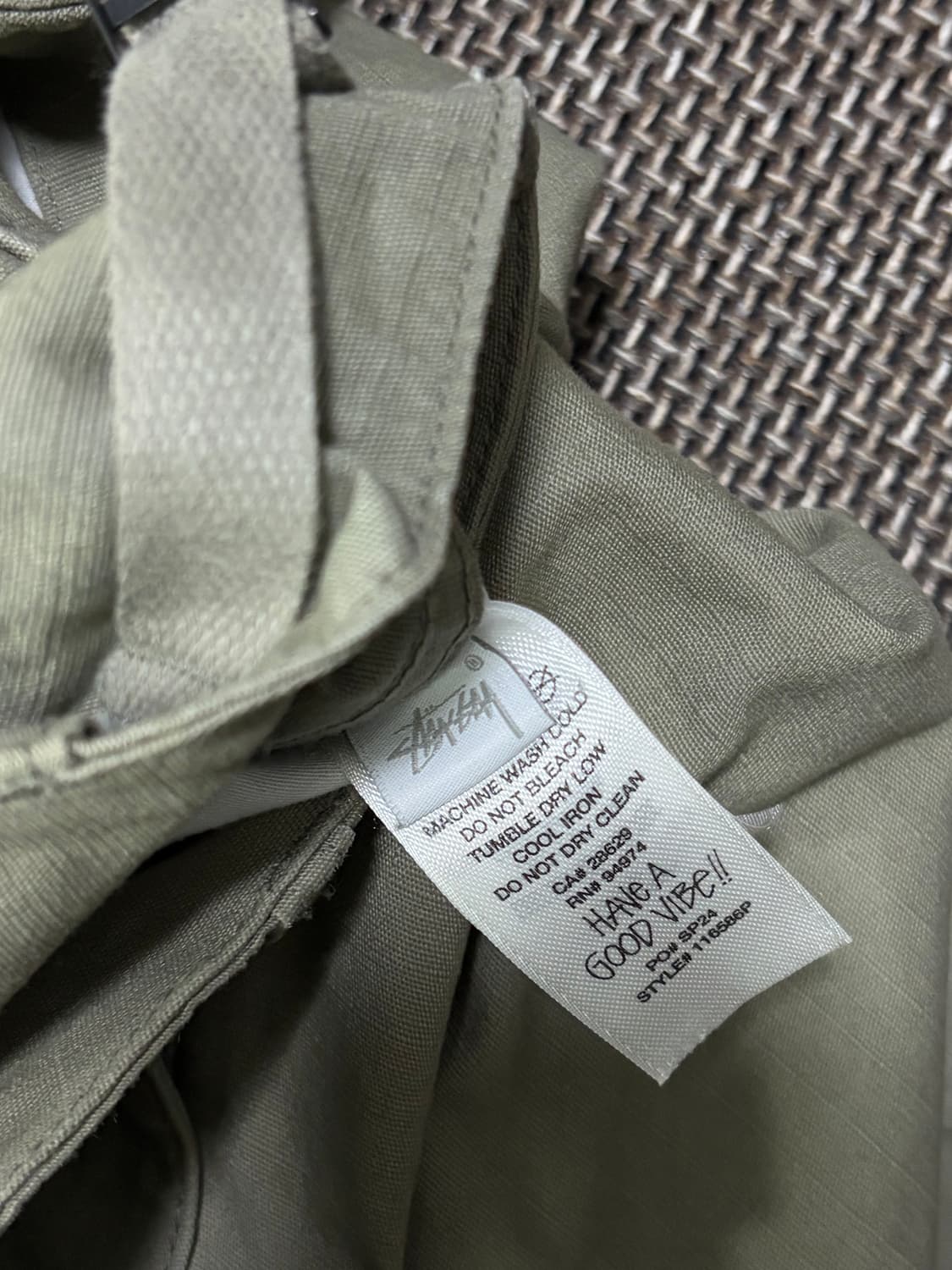 스투시 립스탑 카고 팬츠 올리브 그린 상품이미지10