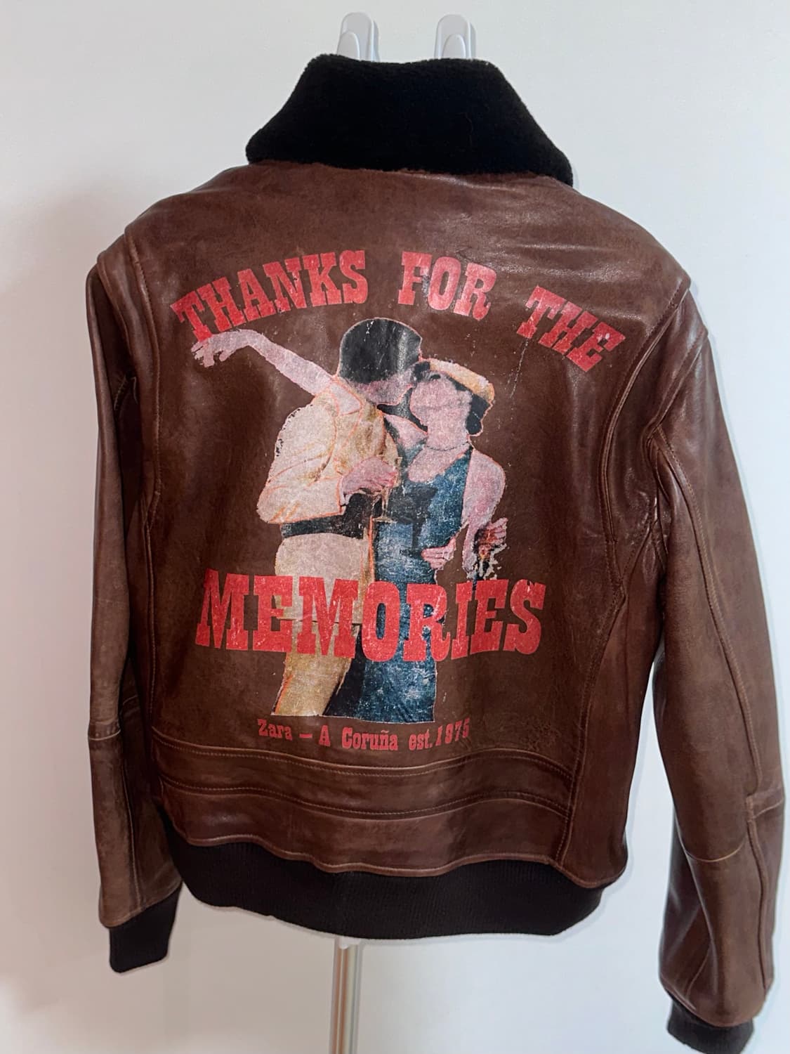 자라 5388/100  데이비드 베일리 레더 에비에이터 g1 가죽 자켓 상품이미지1