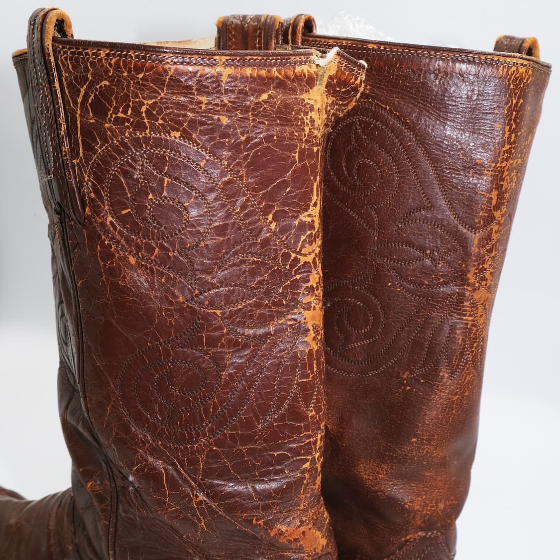 빈티지 토니 라마 웨스턴 레더 부츠 10.5B (270-275) BT 상품이미지7