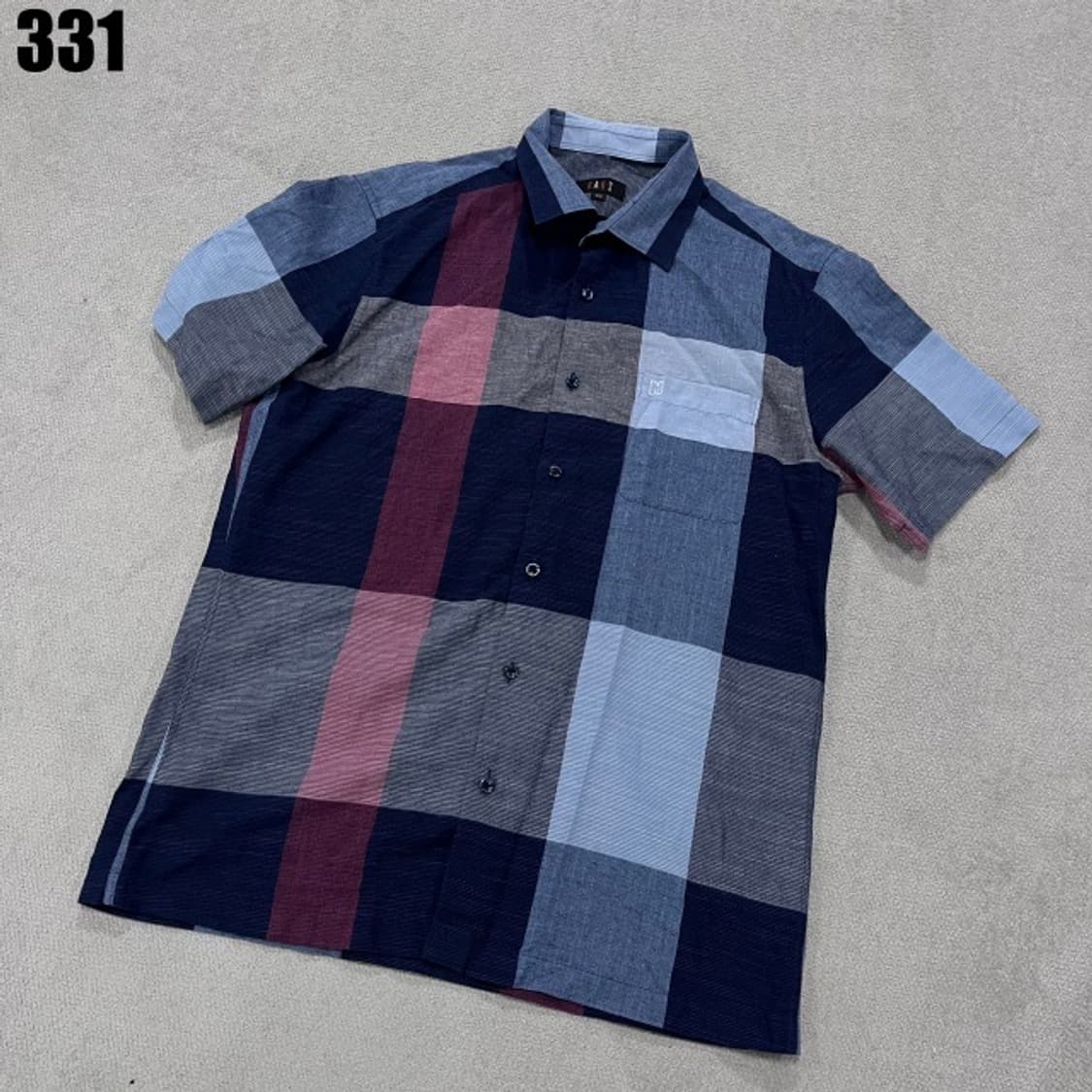 닥스 체크 반팔셔츠  상품이미지1