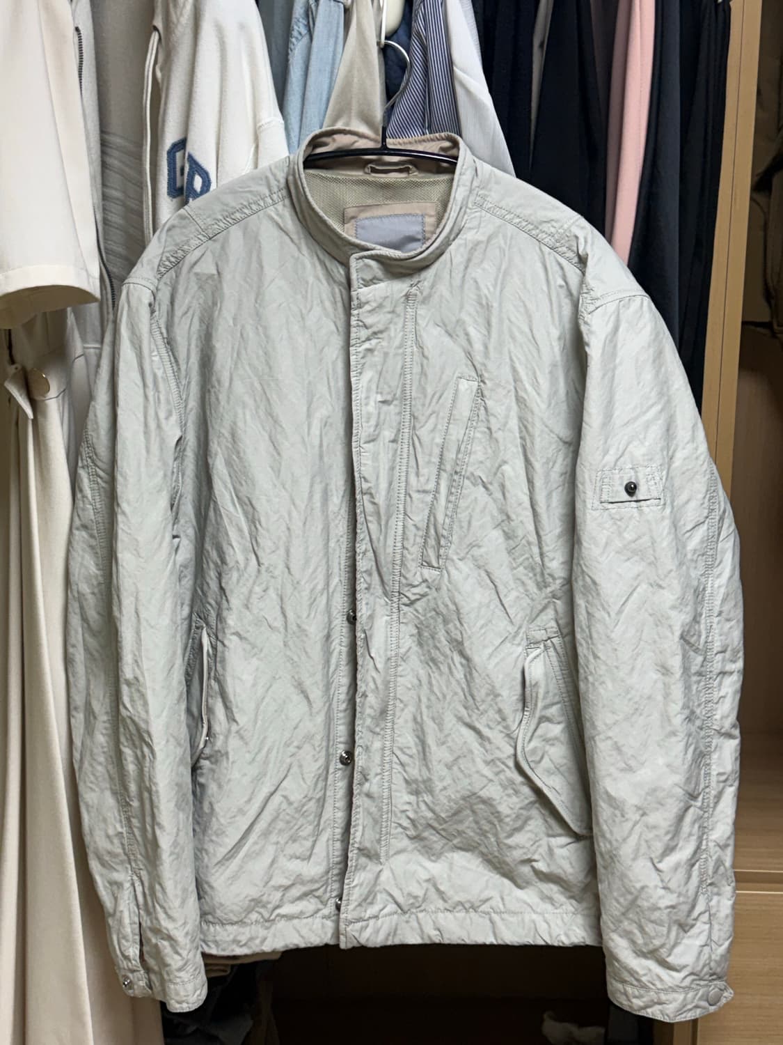 SERIES 시리즈 워싱 블루종 바람막이 자켓 상품이미지2