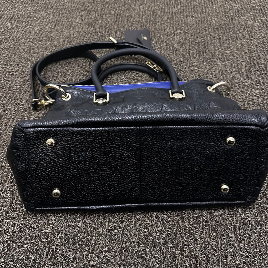 메트로시티 여성 숄더백 토트백 가죽 가방 블랙 보증서 있음 상품이미지7