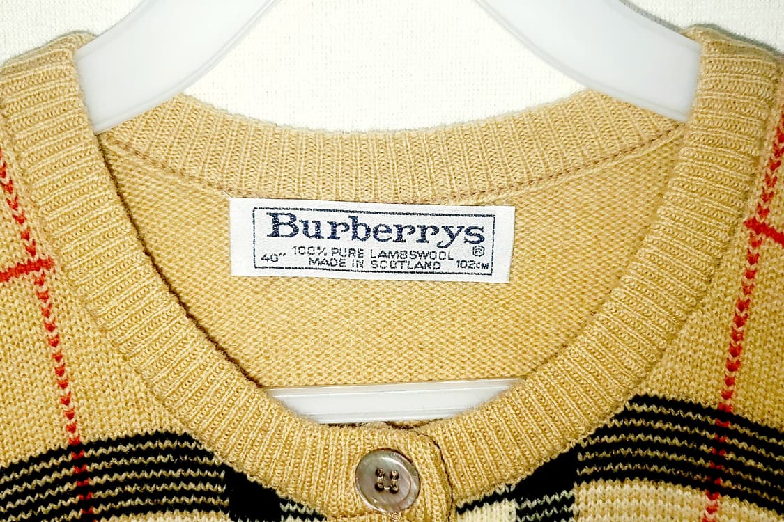 버버리 체크 라운드 가디건 상품이미지7
