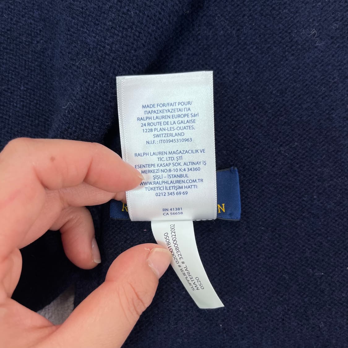 폴로 랄프로렌 스몰포니 캐시미어 머플러 상품이미지6