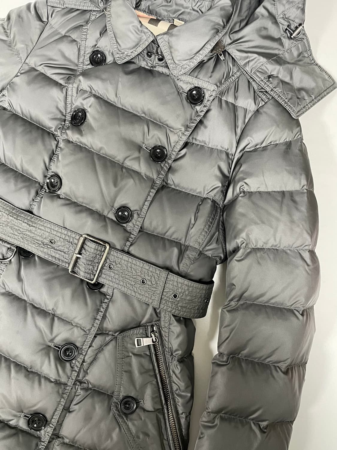 [M] 버버리 브릿 더블 브레스트 덕 다운 여성 패딩 코트 상품이미지5