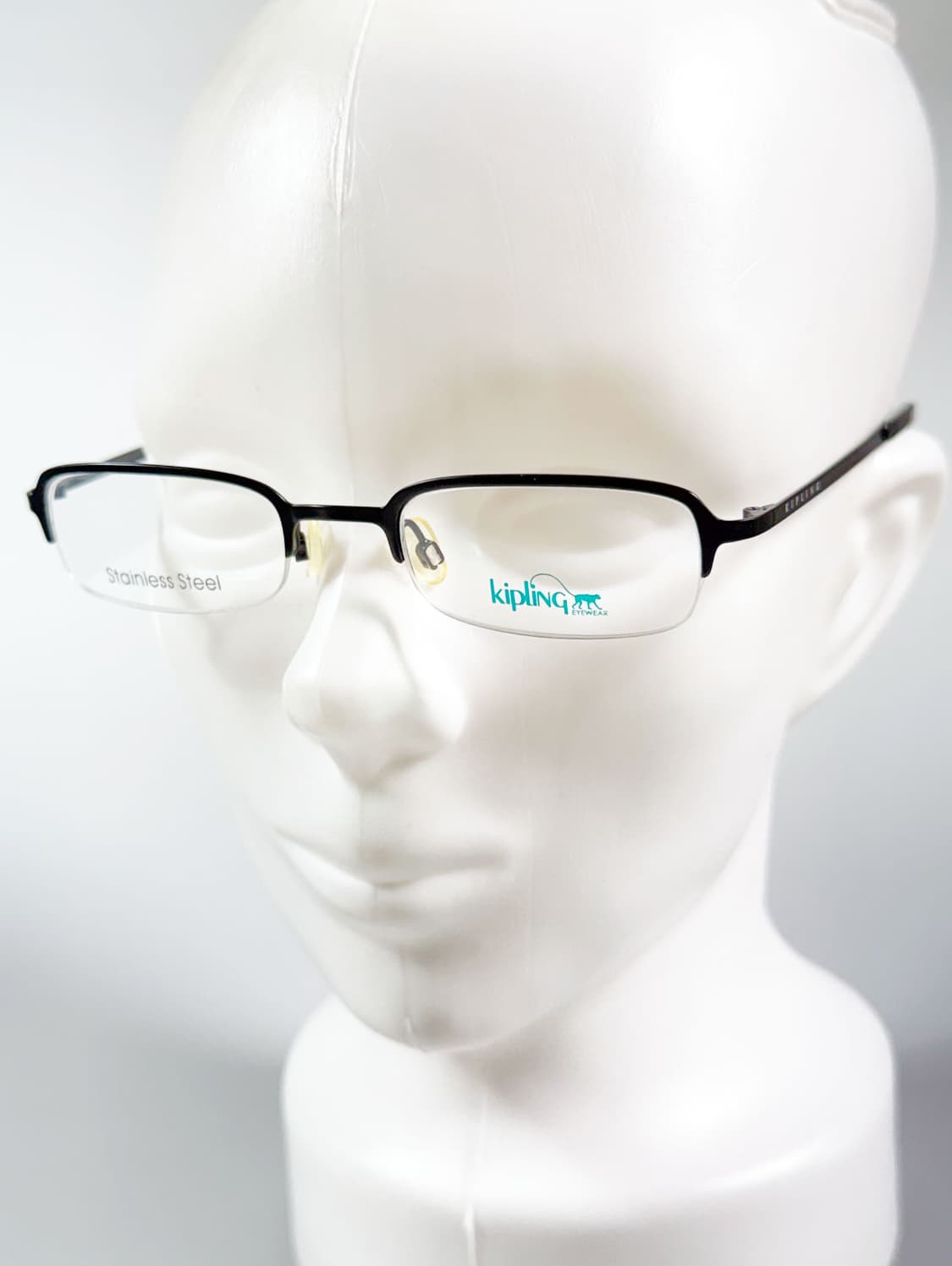 KIPLING 블랙 반무테 스퀘어 메탈 빈티지 안경 상품이미지8