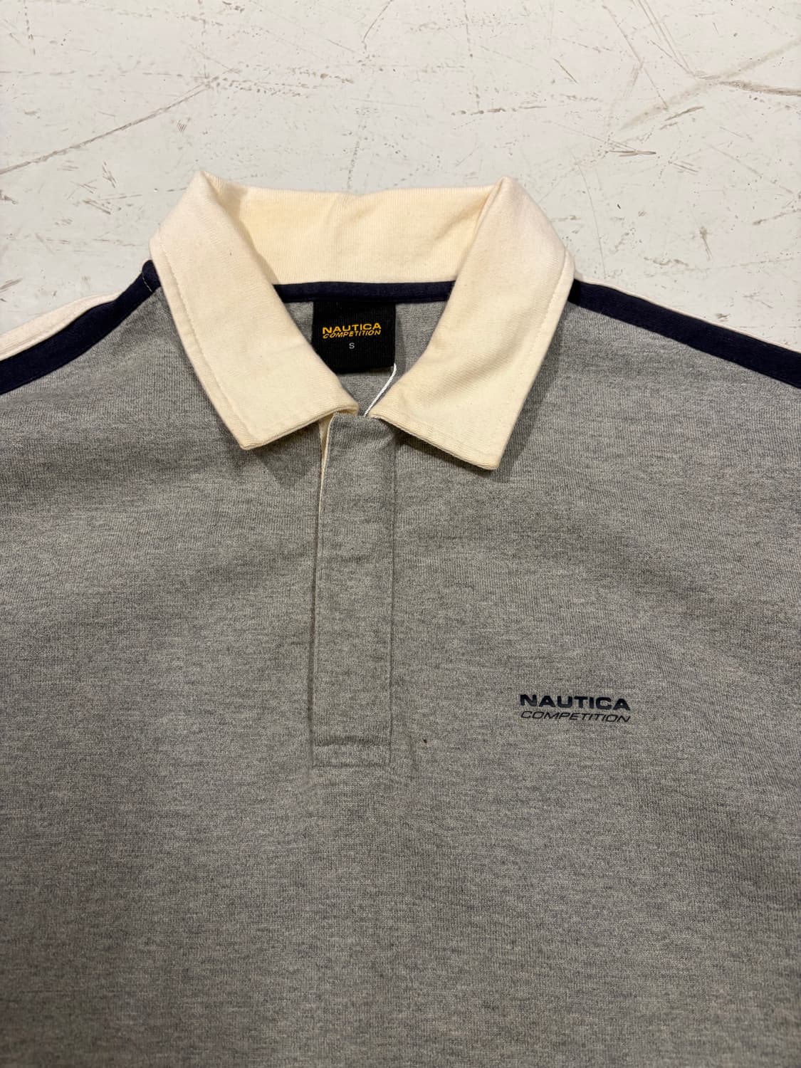 Nautica 그레이 배색 라인 폴로 셔츠 상품이미지6