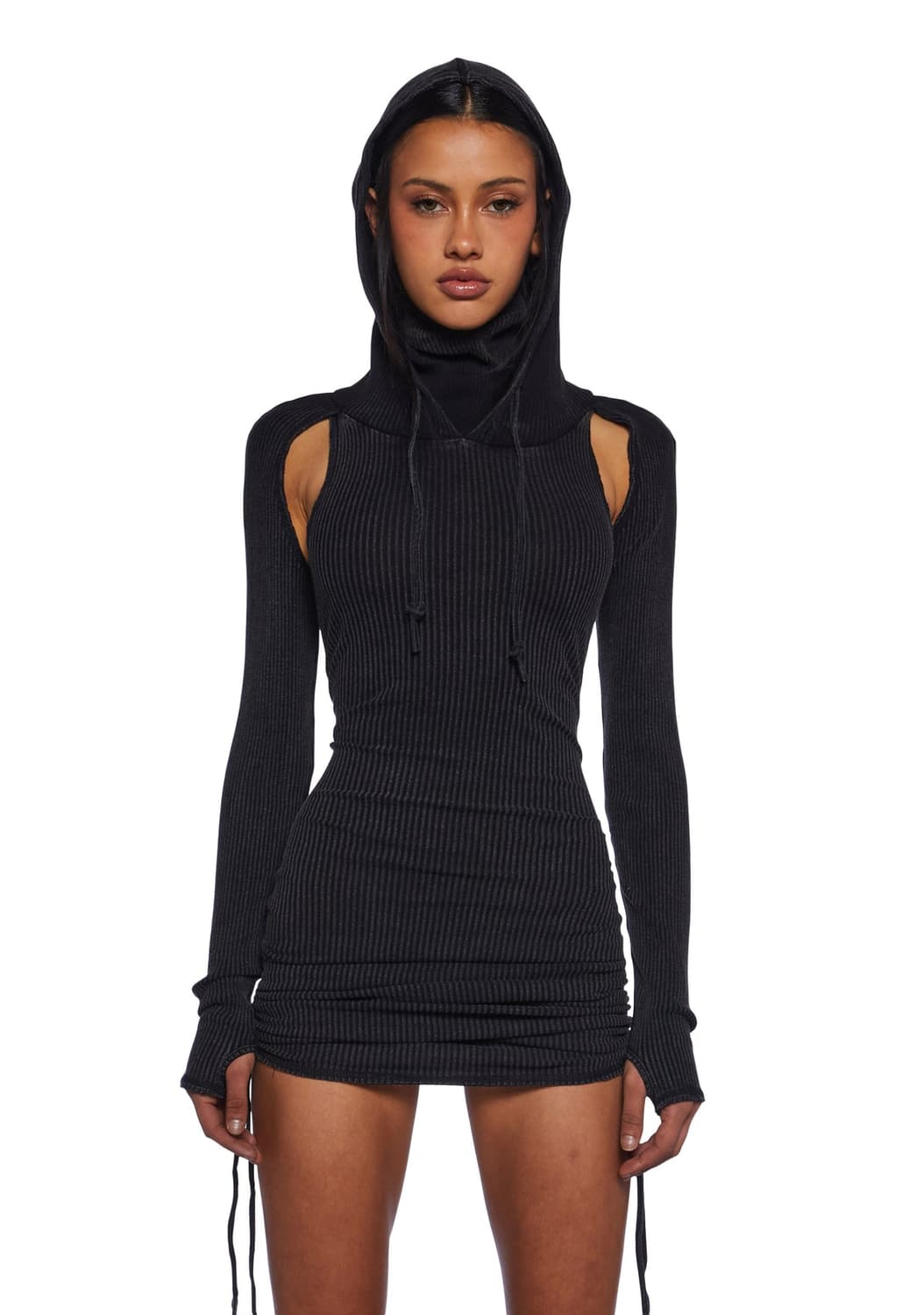 Dollskill darker wavs Ruched Mini Dress  상품이미지1