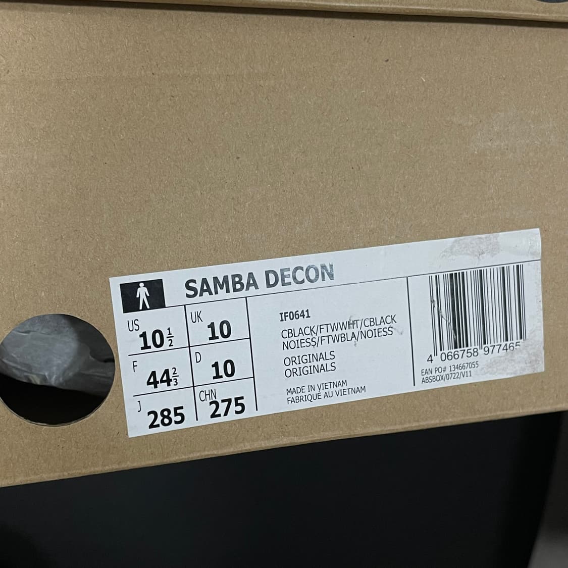 아디다스/ 삼바 데콘 블랙/ 285 상품이미지9