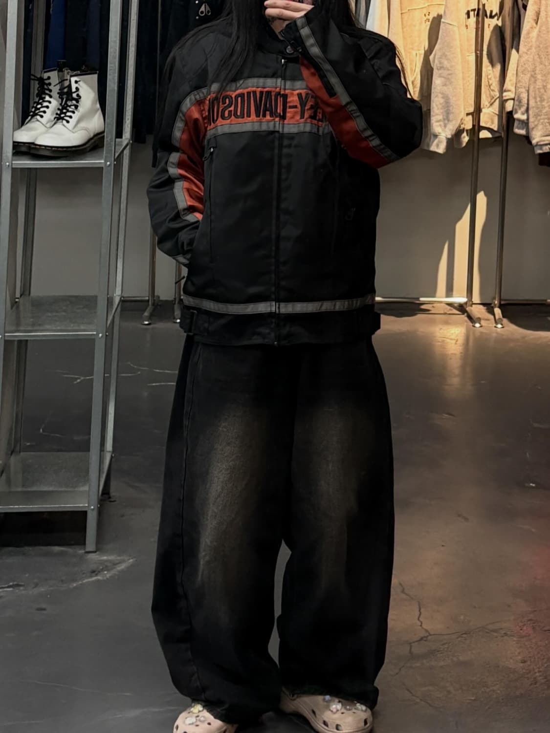 할리데이비슨 스카치 빅로고 모터사이클 라이딩자켓 A3598  상품이미지1