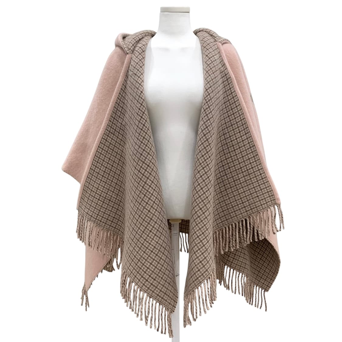 펜디 울 캐시미어 로고 판초 후디 케이프 코트 상품이미지2