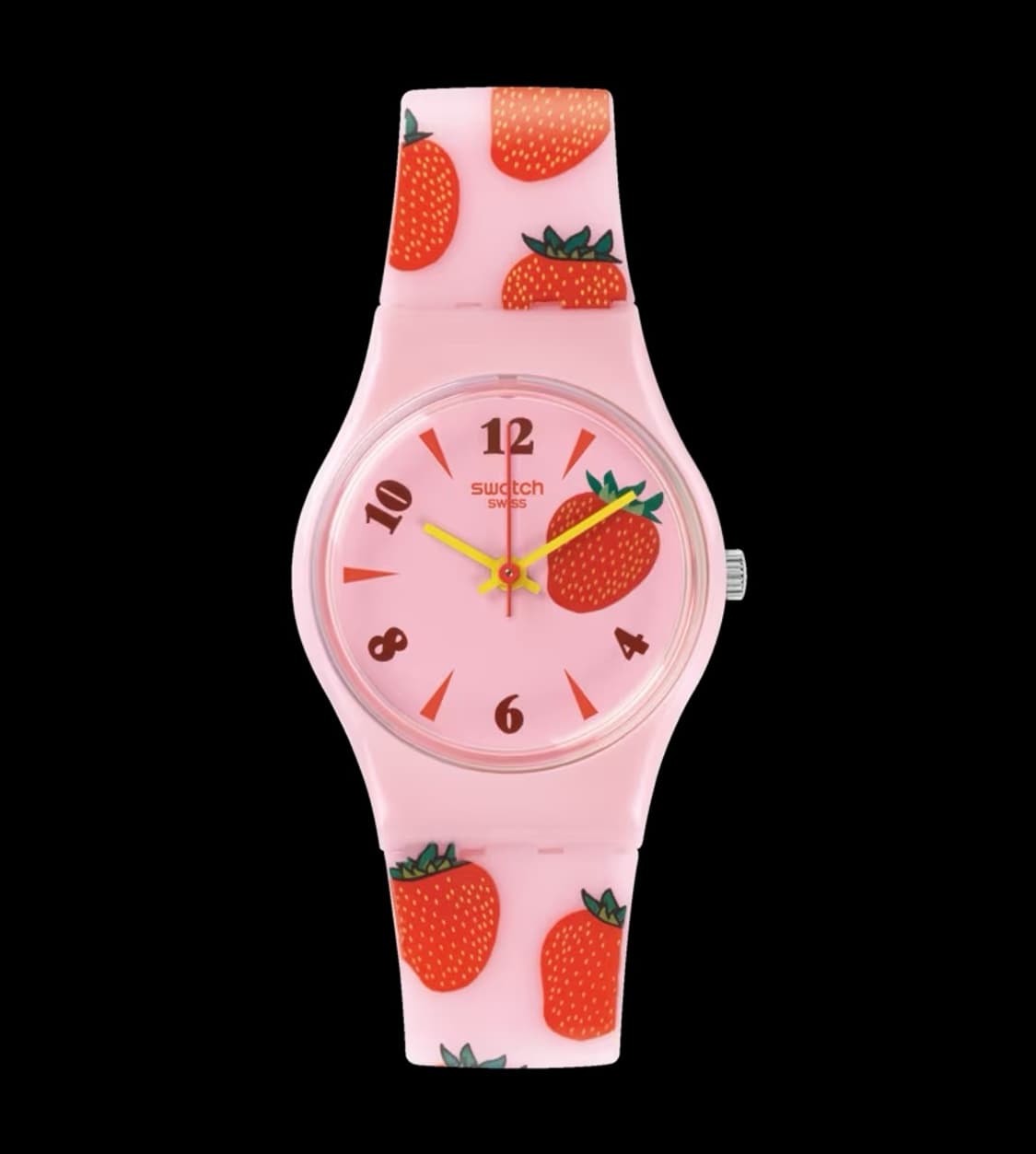 스와치 시계 LP136 딸기 스트로베리 핑크 상품이미지1